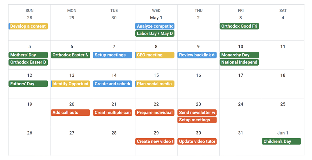 Deadlines & progress