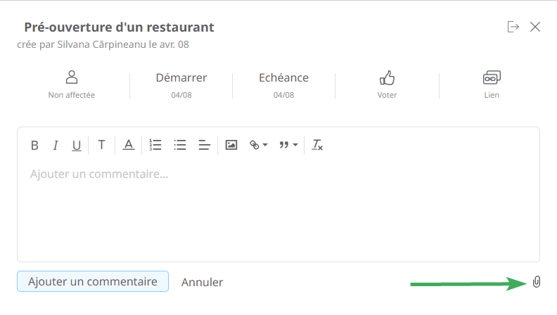 Logiciel de diagramme de Gantt - ajoutez des notes à vos tâches
