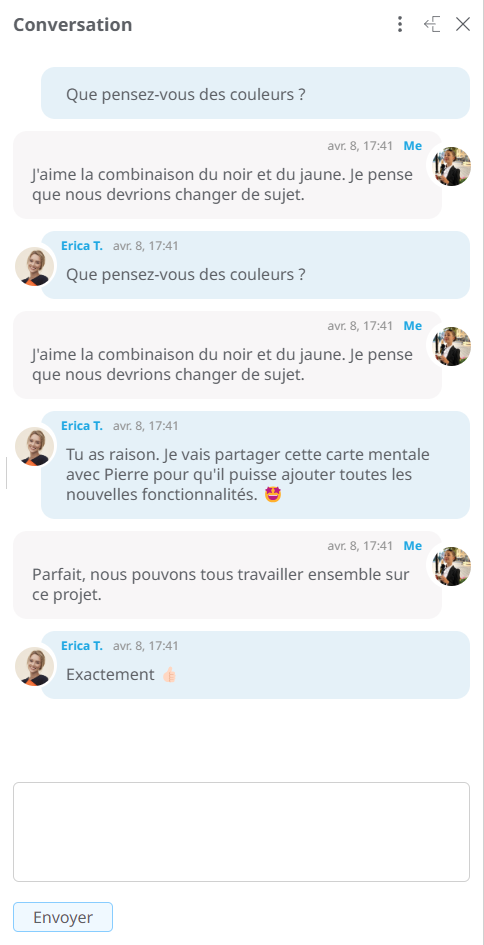 Logiciel de diagramme de gantt chat en temps réel